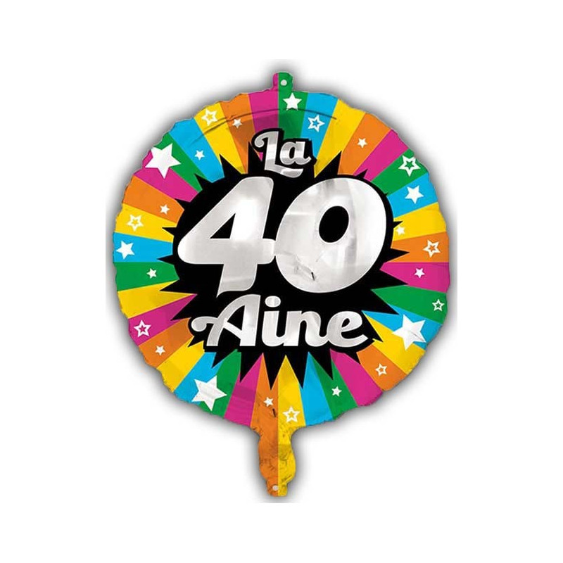 Ballons de baudruche roses 40 : decoration anniversaire 40 ans