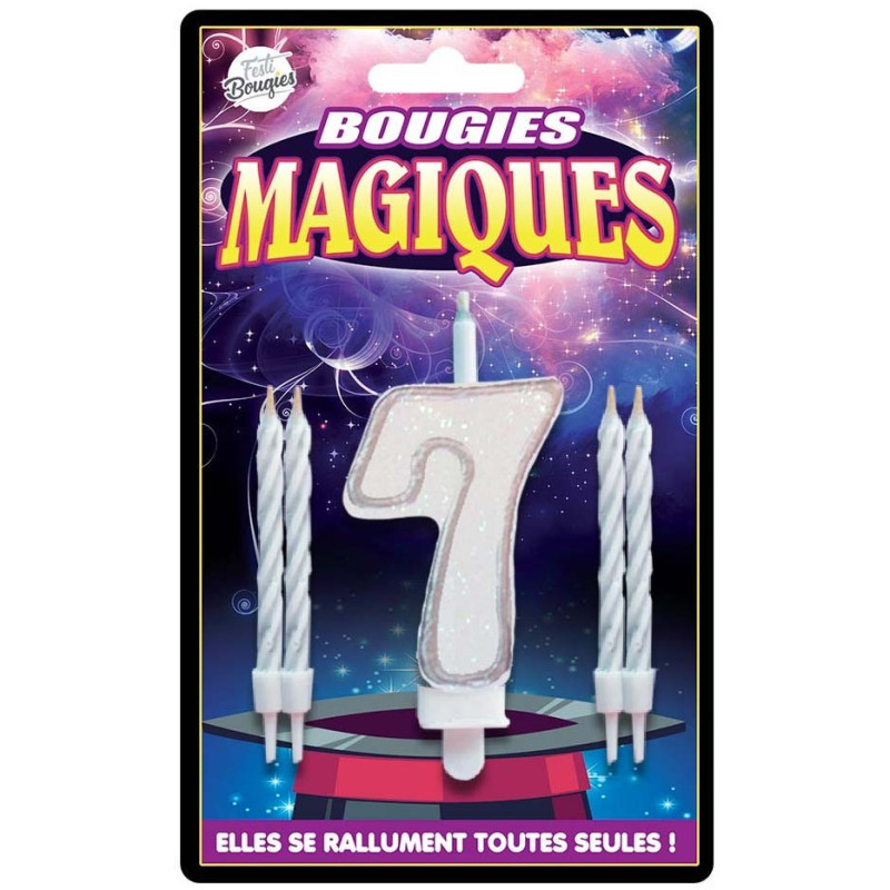 Bougies Magiques Chiffre 7