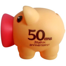 Tirelire Cochon 50 Ans - Cadeaux marrants