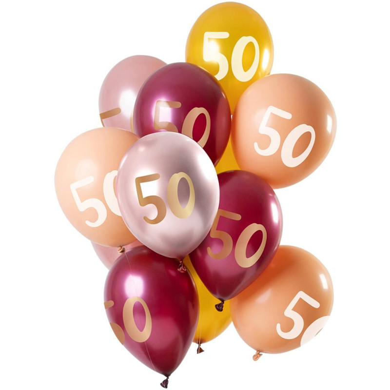 Ballon Anniversaire 50 ans Rose Gold - Deco Fête Adulte