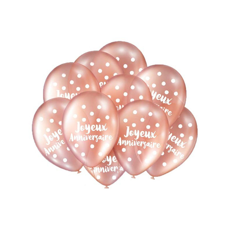 Ballon latex gonflé avec gel et héllium