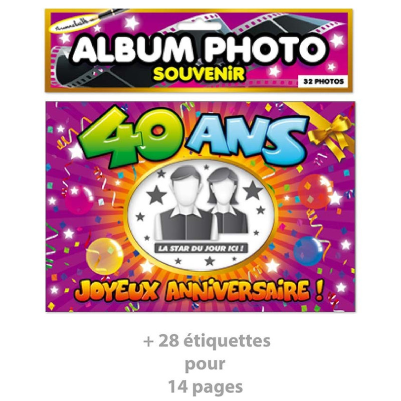 Album Photo Souvenir 40 Ans Cadeaux Tralala Fetes Fr
