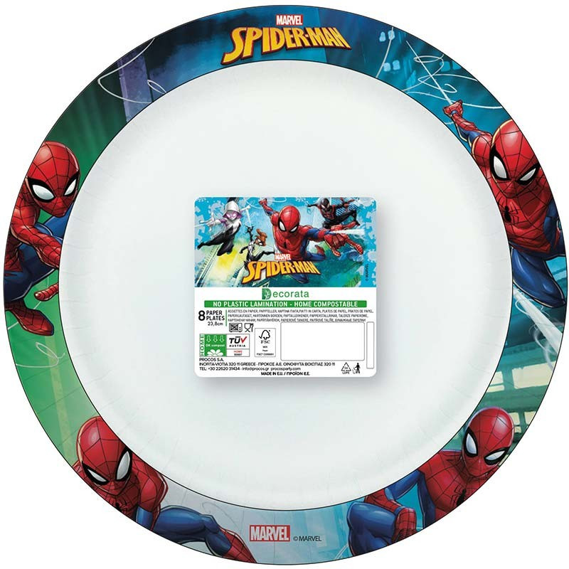 Plaque Rectangle Spiderman - Comestible pour l'anniversaire de votre enfant  - Annikids