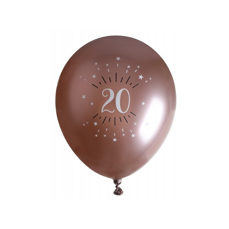 Paquet de fête d'anniversaire de 20 ans Décoration Ballons pour fête de 20  ans.