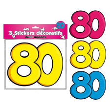 Stickers Anniversaire 80 Ans