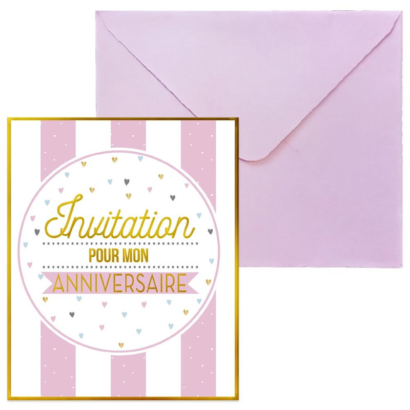 Acheter des Enveloppes pour Invitations d'Anniversaires