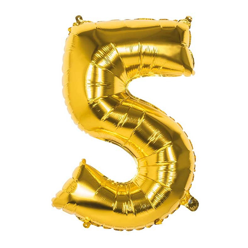 Ballon aluminium chiffre doré 33 cm : Deguise-toi, achat de Decoration /  Animation