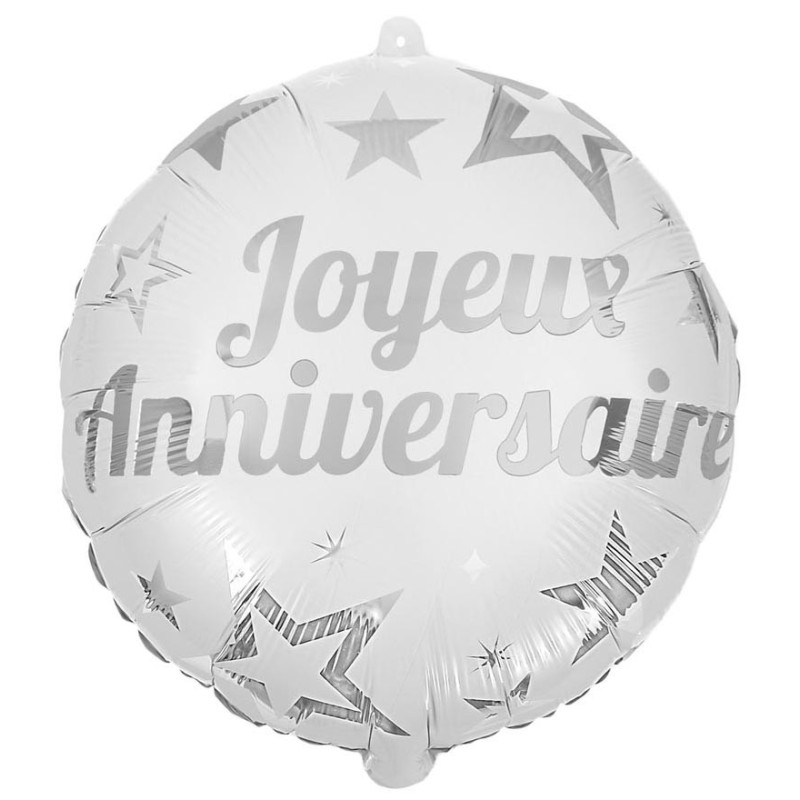 Ballon hélium Happy Birthday / Joyeux anniversaire – MODELE DE