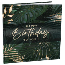 Livre d'or Happy birthday thème tropical