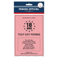 Permis 18 ans anniversaire