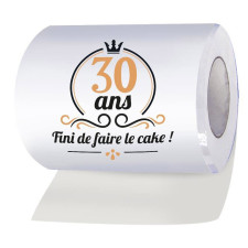 Rouleau de papier toilette 30 ans anniversaire