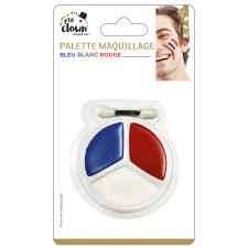 Palette maquillage bleu blanc rouge