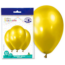 Ballon jaune métallisé