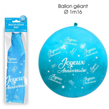 Ballon anniversaire géant bleu