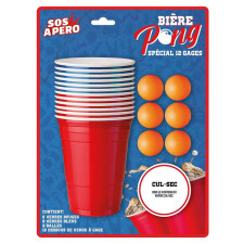 Jeu bière pong action