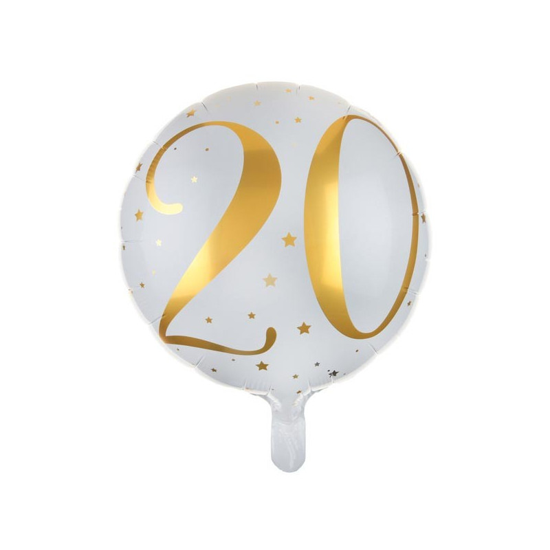 Ballon 20 Ans Helium Or