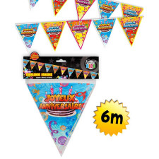 Guirlande fanion anniversaire multicolore