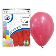 Ballon couleur pastel rouge