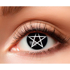 Lentilles de contact Halloween croix satanique