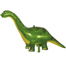 Ballon hélium dinosaure Brachiosaure vert