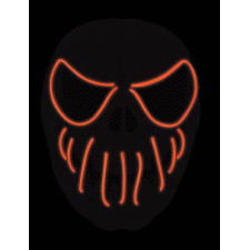 Masque Halloween LED citrouille