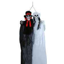 Squelettes couple de mariés pour décoration Halloween