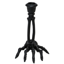 Chandelier Halloween main de squelette noir