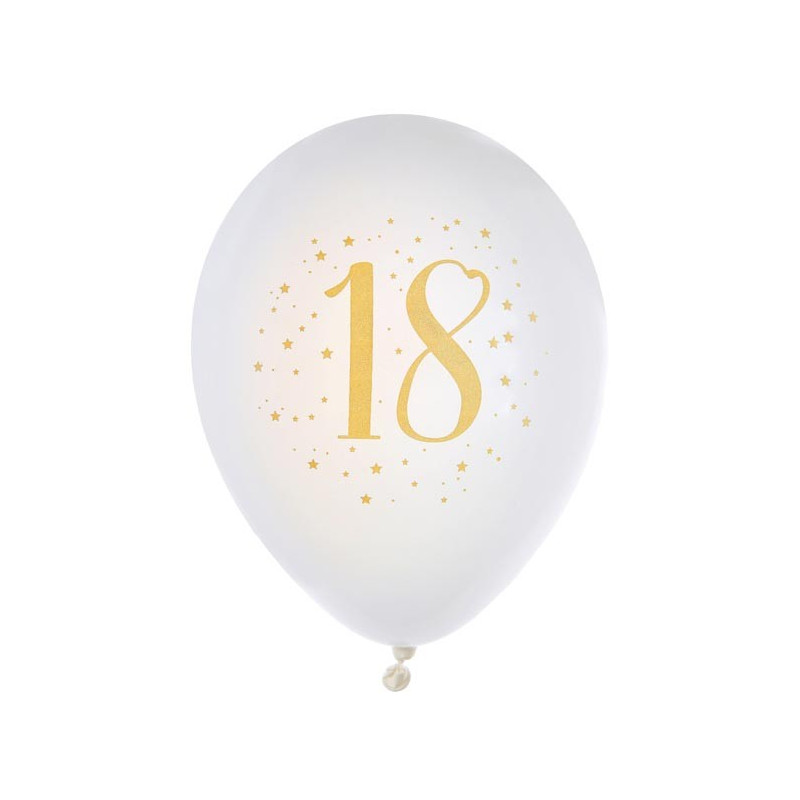 Sachet de 10 ballons dorés pour décoration anniversaire en vente