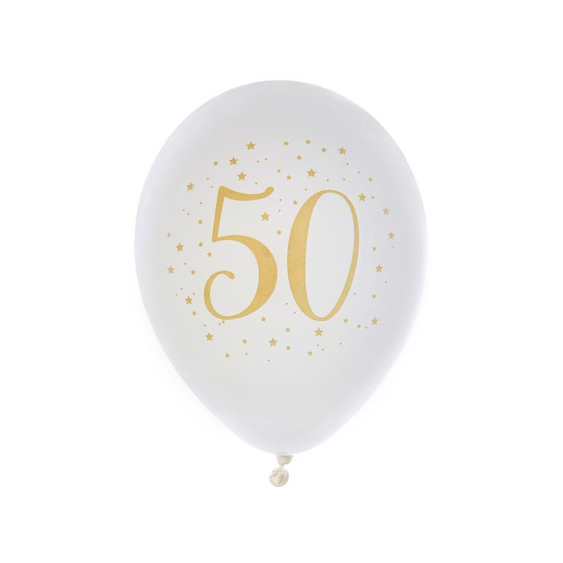 14PCS Ballons Anniversaire 50 Ans Décoration Fête Anniversaire 50e Ballon  Numéro 50 et Ballons Colorés pour Fête Anniversaire Party Fourniture  Anniversaire Décoration Accessoires Cadeau (Blanc et Or) : :  Cuisine et Maison