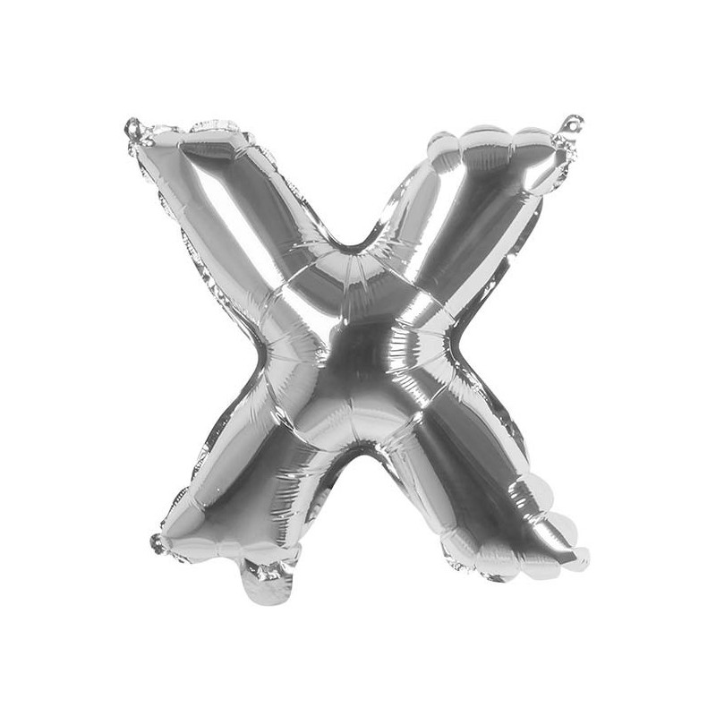 Ballon Lettre X Aluminium 36 cm