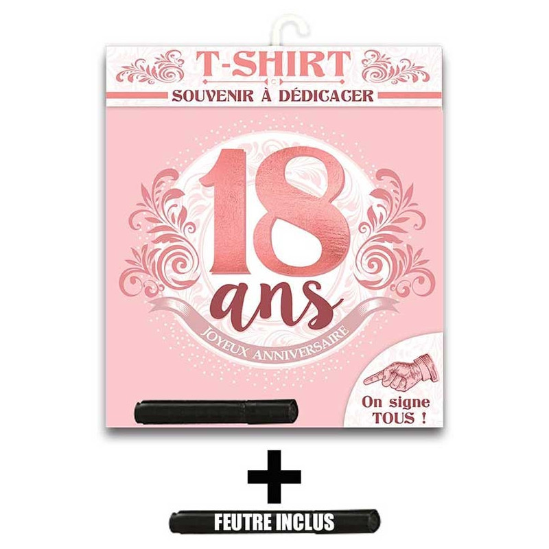 Tee Shirt 18 Ans Anniversaire Femme Cadeaux Tralala Fetes Fr