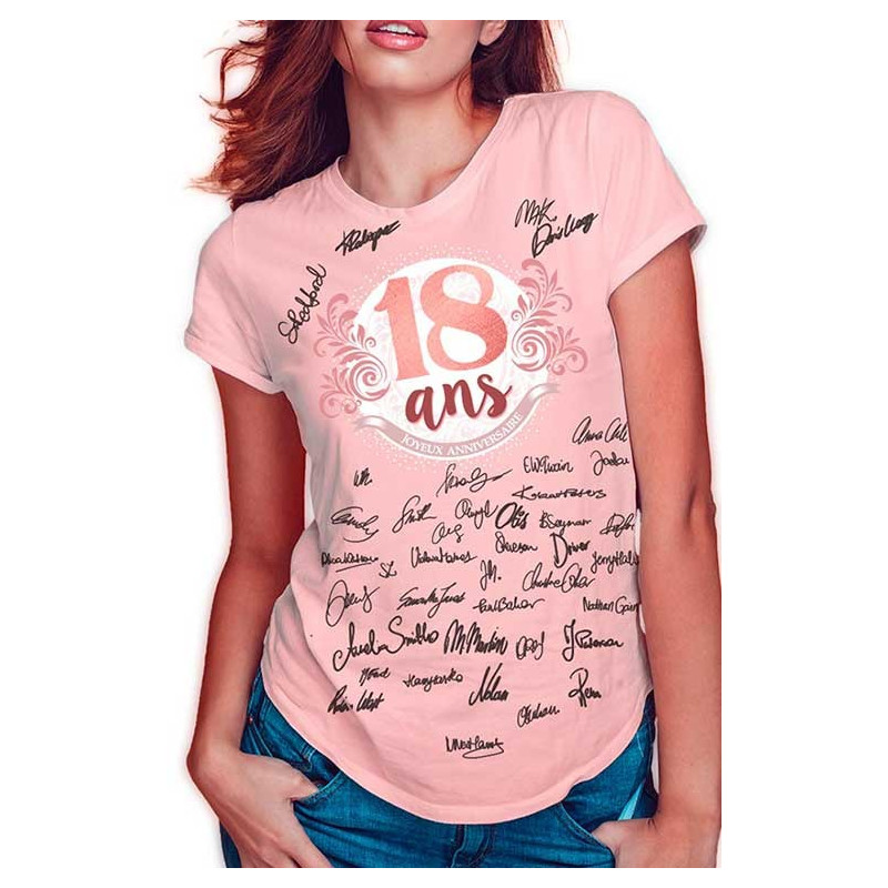 Tee-shirt cadeau 18 ans un anniversaire
